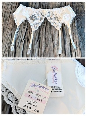 NWT Frederick's Of Hollywood Vintage Satin Garter Belt One Size Made In USA 80s | eBay NWT Frederick's Of Hollywood Vintage Satin Garter Belt One Size Made In USA 80s | eBay