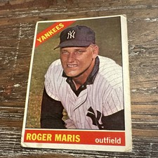 Topps Roger Maris New York Yankees Card #365 Baseball MLB 1966 Base Set