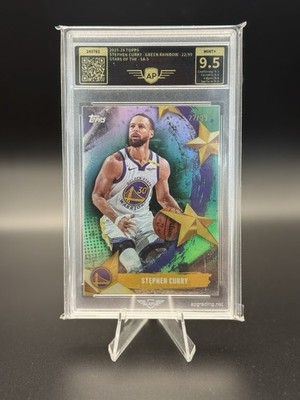 2025-26 Topps - Stephen Curry Green Rainbow /99  Mint+  9.5 AP Grading