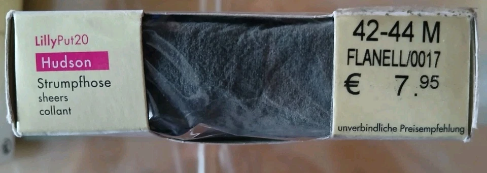 Gr. 42 44 NEU - 4 Fein Strumpfhosen Hudson Lilly Put 20den transp., Grauton  - Bild 4 von 4