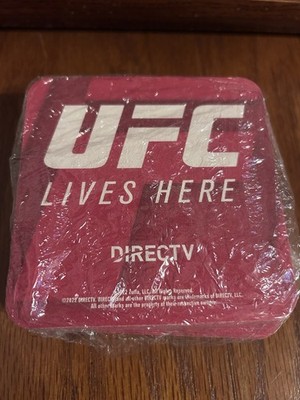 UFC Lives Here Direct TV 2023 Coasters New Sealed Sports Bar 25ct Mixed MMA