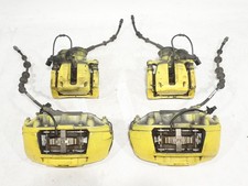 15-24 Porsche Macan Front Rear Brake Calipers Set Yellow Custom Brembo Oem 15-24 Porsche Macan Front Rear Brake Calipers Set Yellow Custom Brembo Oem