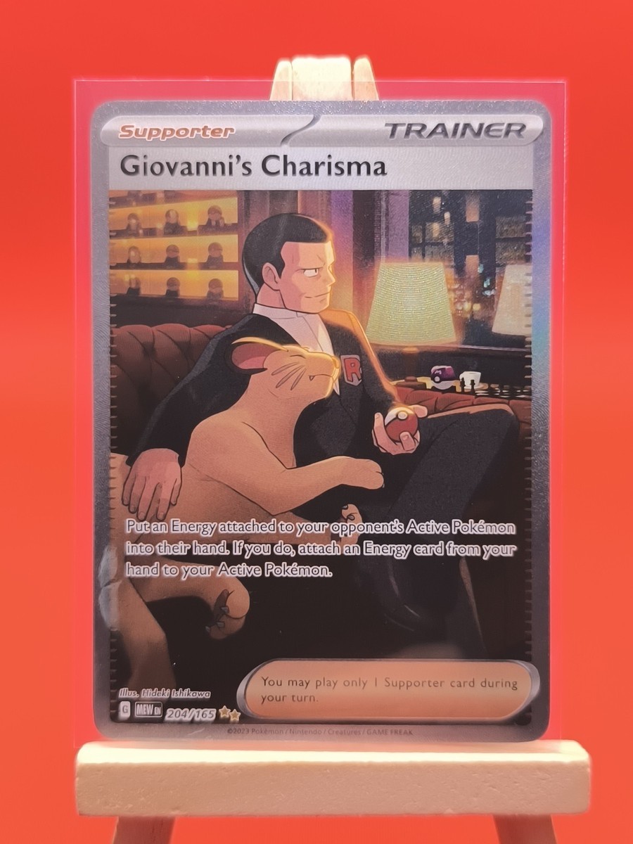 Giovanni's Charisma 204/165 Pokmon 151 Special Illustration Rare Pokemon Card | eBay Giovanni's Charisma 204/165 Pokmon 151 Special Illustration Rare Pokemon Card | eBay