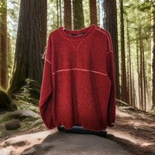 Columbia Sportswear Lightweight Sweatshirt Men's XL Made In USA Red 1690