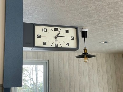 DULTON Double Face Wall Clock Rectangle Gray H21-0362GY Retro