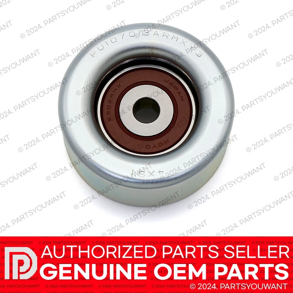 Polea loca correa de transmisión serpentina original Toyota 16604-31020 / 16604-0P011 Foto 3 de 4