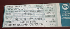 N SYNC FULL UNUSED Concert Ticket Stub JONES BEACH NY Justin Timberlake