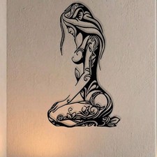 Minimalist Abstract Metal Wall Art Decor Wall Hanging for Living Room Bedroom L