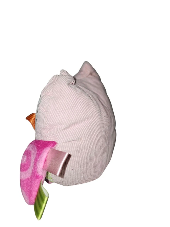 Juguete visual táctil Mary Meyer Taggies Oodless Owl 8 pulgadas de peluche bebé rosa verde Foto 2 de 3