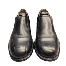 Clarks Escalade Step Loafers Mens US Size 10.5W Black Leather Slip On 26068034