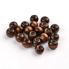 Brown Wood Beads Plain Rondelle 6x8mm Pack Of 200+