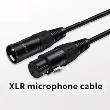 XLR Male to Female Microphone Cable Balanced 3 Pin Mic Connector Extension Cord