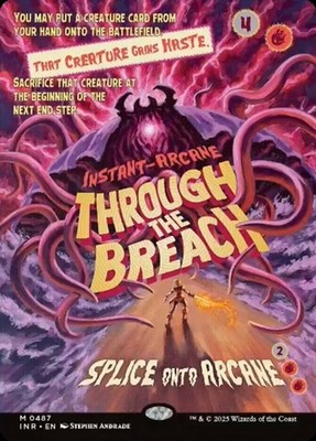 1 x Through the Breach - Foil - Showcase - Innistrad Remastered - NM-Mint - MTG