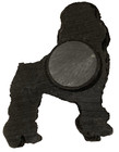 black poodle royal dutch grooming chalk refrigerator magnet — photo 2