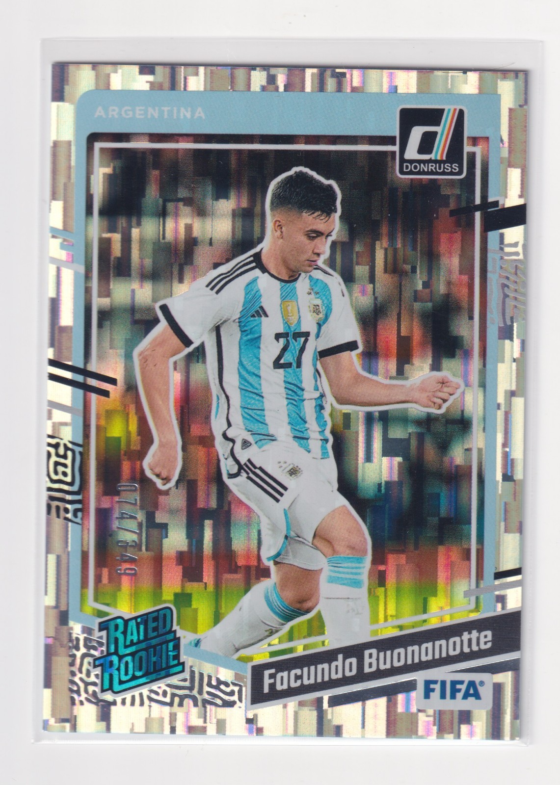 2023 Panini Donruss FIFA Rated Rookie Silver #/349 Facundo Buonanotte #193
