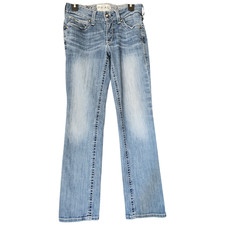 Ariat REAL Denim Women  s Jeans 28S 28x30 Mid Rise Straight Blue Stretch Western