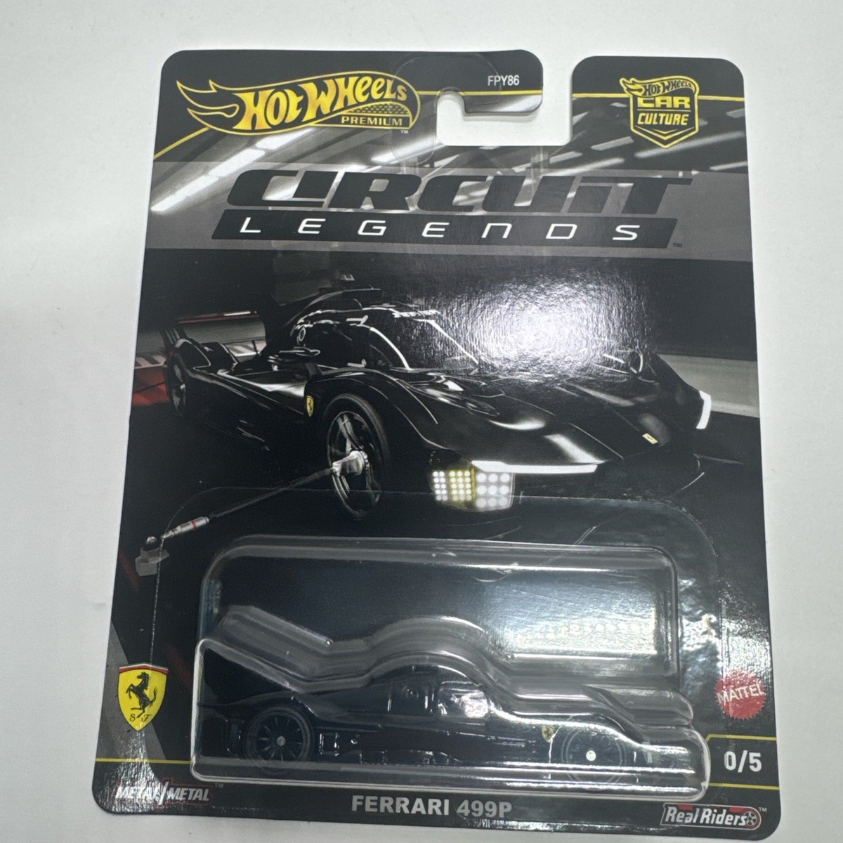 ミニカー Hot wheels Ferrari 499P CHASE 2025 Hot Wheels Premium Circuit Legends Ferrari 499P Black
