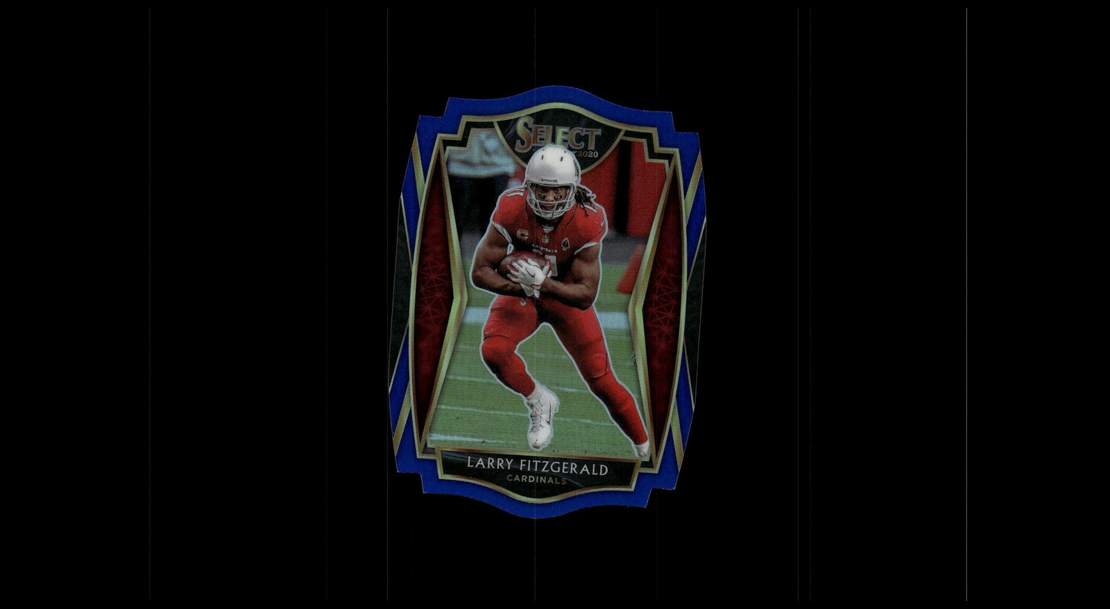 2020 Panini Select #122 Larry Fitzgerald Blue Prizm Die Cut