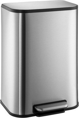 Bathroom Trash Can, 3.2 Gallon / 12 Liter Stainless Steel Garbage Can, Small