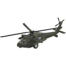 NEW Wow Toyz Blackhawk Pullback Diecast Helicopter 10.5" Model (1 Pc. Assorted S