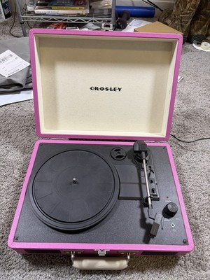 Crosley Cruiser Deluxe Portable 3 Speed Bluetooth Record Player CR8005E-BH