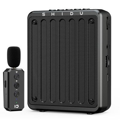 SHIDU 20W Voice Amplifier Wireless Lavalier Microphone Bluetooth Voice Amplif...