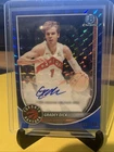 2025-26 Bowman #BCA-GD Gradey Dick Chrome Autographs Blue Geometric 105/150