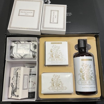 BEEKMAN 1802 Bounty Box Snow B Forest Whipped  Cream Goat Milk Soap Body Wash