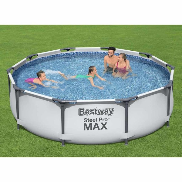 Steel Pro Max Swimmingpool Set 305X76Cm Schwimmbecken Schwimmbad Pool Bestway-image