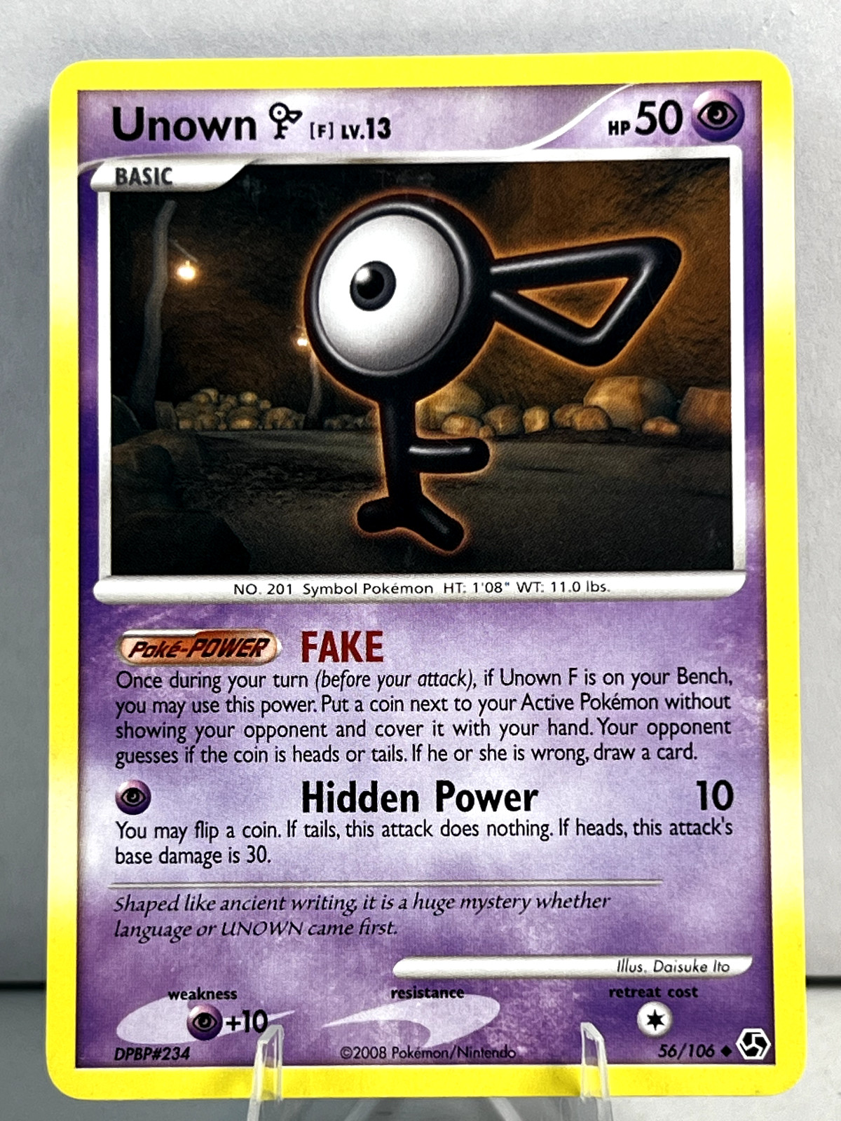 Unown (F) lv.13 Great Encounters Excellent #56/106