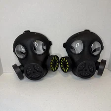 New Adult Halloween Gas Mask Cosplay Costume Face Masquerade Mask Set Of Two