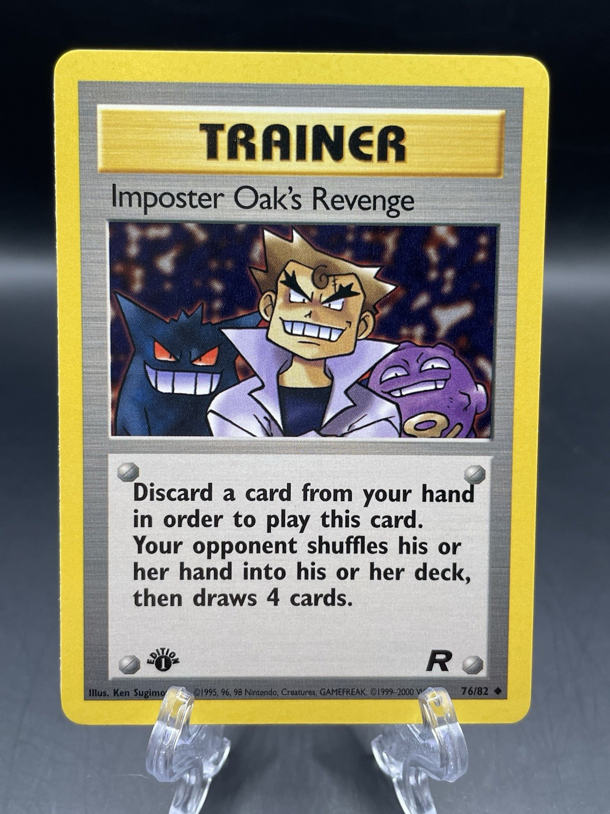 Imposter Oak's Revenge Uncommon Team Rocket 76/82 NM 1st Edition