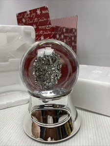 Make a Wish Things Remembered Hope Wish Star/Snowflake~Silver Musical Snow Globe