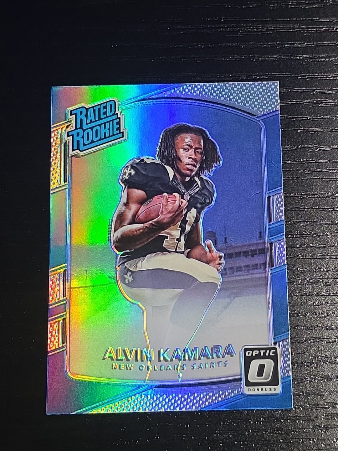 2017 Donruss Optic Alvin Kamara Holo Rated Rookie