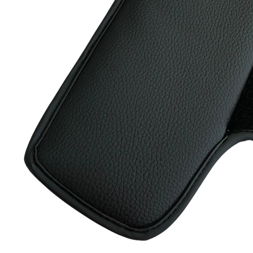 AutoWin 品牌黑色脚垫适用于法拉利 456 意大利版带皮革 — 第 2/4 张图片