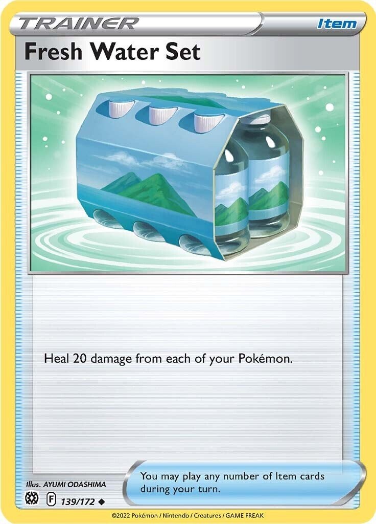 4x Pokmon TCG Fresh Water Set 139/172 Brilliant Stars Regular Playset