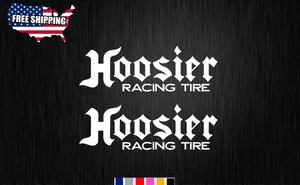 2X HOOSIER TIRE BRAND CAR sticker vinyl decal