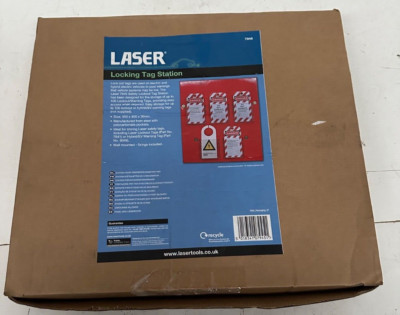 Laser 7945 abschließbare Etikettenstation Aussperrschild Sicherheit inkl. MwSt. kostenlose UK-Lieferung
