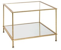 Haku Beistelltisch Couchtisch Goldfarben 60X60Cm Wohnzimmertisch Ablagentisch