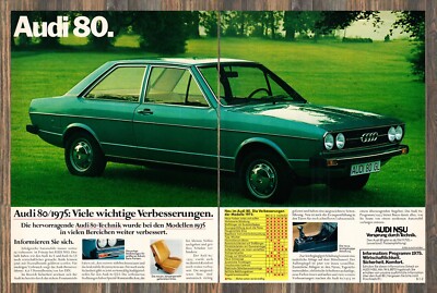 Audi 80 B1 (Typ 80) GL - Reklame Werbeanzeige Original-Werbung 1974 (1)