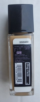 Maybelline Fit Me Dewy + Smooth Foundation – 128 Warm Nude, 30 Ml, Für Strahlend-feuchtigkeitsspendende Haut