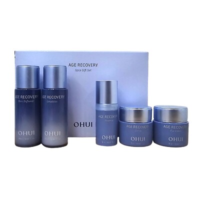 O HUI Age Recovery 5pcs Set Anti-Aging Skincare Wrinkle Care Korean Beauty Gift