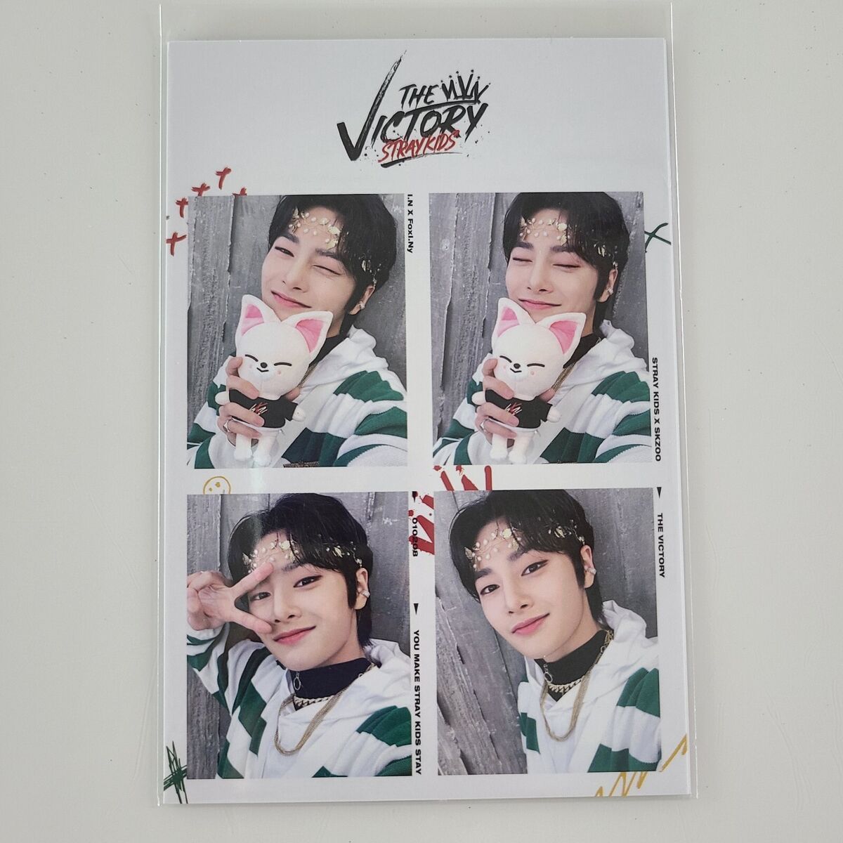 【THEAIRTOWN】Little Check Pril Pt ★韓国人気★追跡可能★ STRAY KIDS x SKZOO 4 cut photo POP-UP STORE THE VICTORY in