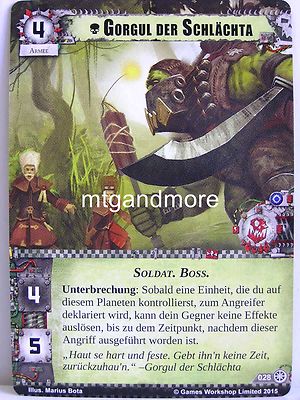 Warhammer 40000 Conquest LCG - 1x #028 Gorgul der Schlächta - Unverziehen