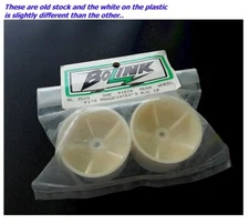 Vintage RC Car Bolink BL3515 1-piece REAR White Wheel RC10 Gold Pan Old Stock 