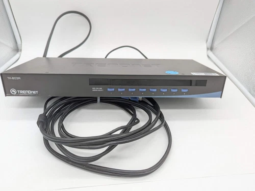 TRENDnet KVM 8-Port USB/PS/2 Switch 19" TK-803R (0710931304305)