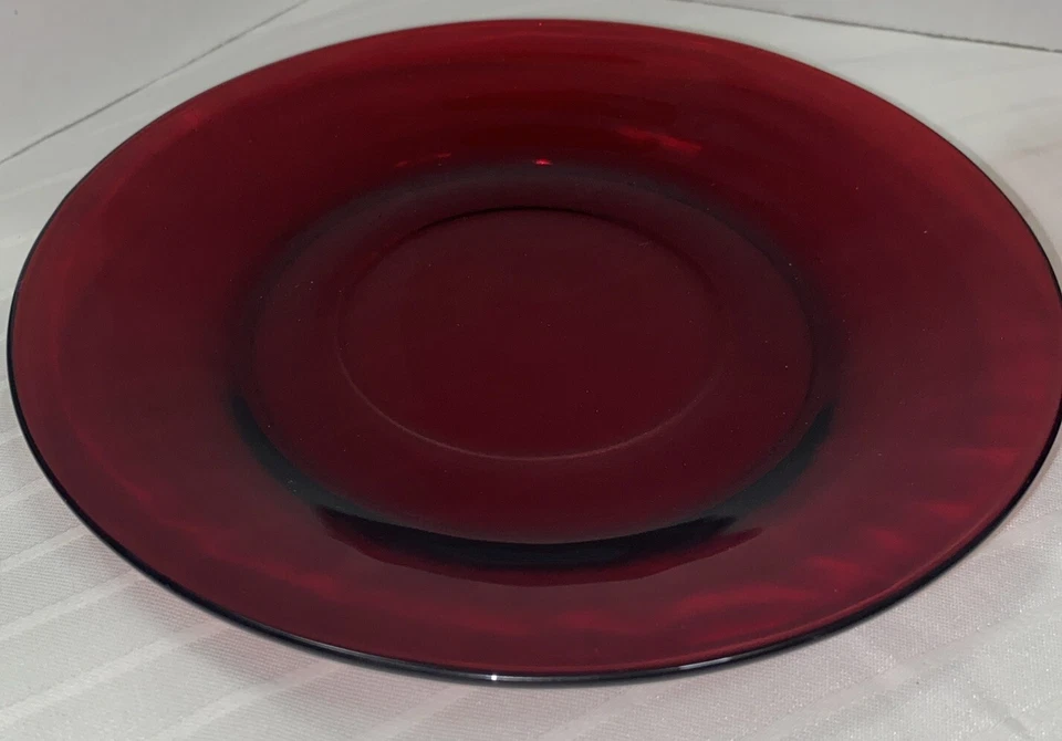 LOT OF 6 Anchor Hocking ROYAL RUBY Red Cup & Saucer Set - Image 3 of 4