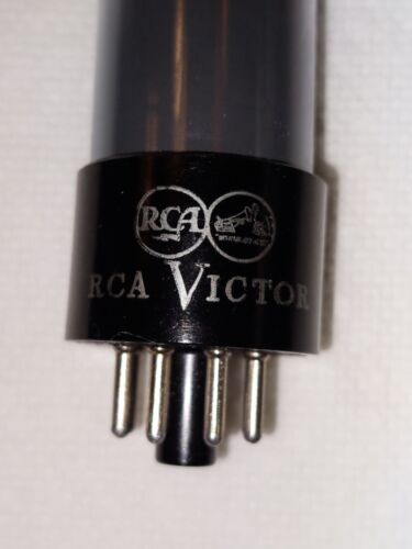 TV7D/U RE-Tested Good Bal 1.7%, 1949 RCA 6SN7GT SMOKED Oval Mica Tube - Picture 2 of 21