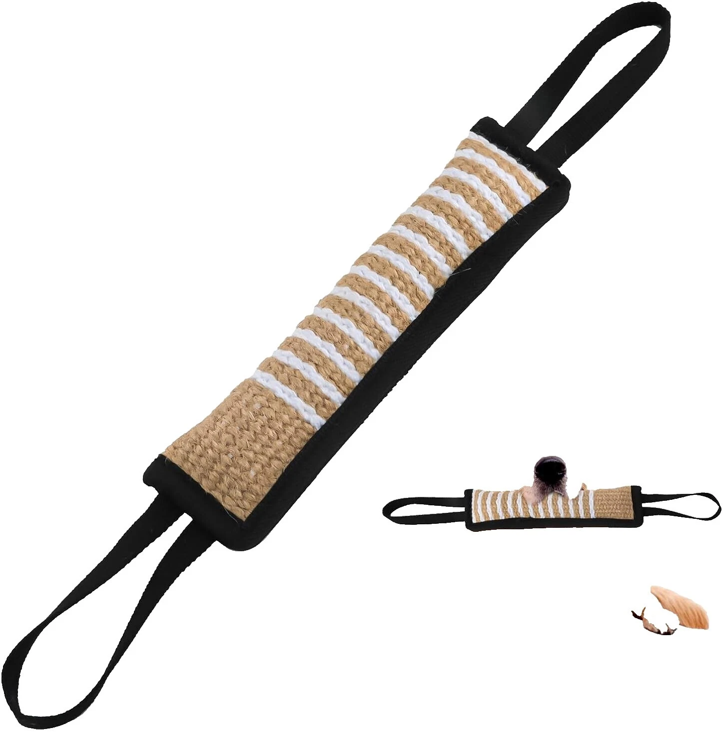 Juguetes interactivos de yute para perros