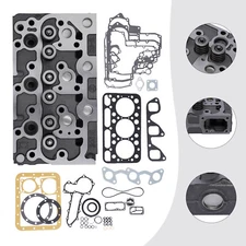 Complete Cylinder Head with Valves & Full Gasket Kit for Kubota D1402 Engine